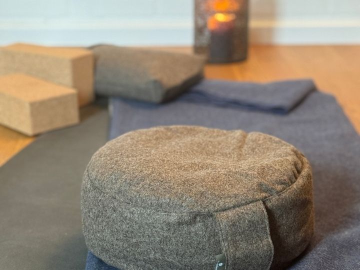 Yogakissen aus Wolle
